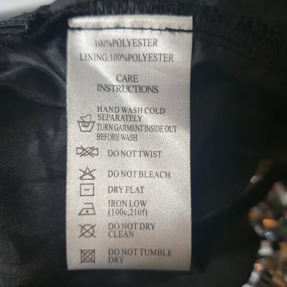 Motel Rocks Sequined Cochlea Mini Skirt Silver Size Medium - Picture 7 of 8